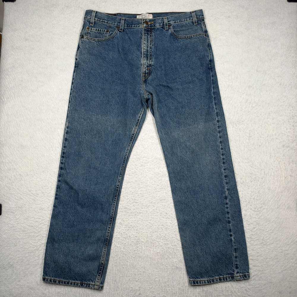 Levi Strauss Straight Leg Jeans Blue Denim Pants Men's Size 40x30